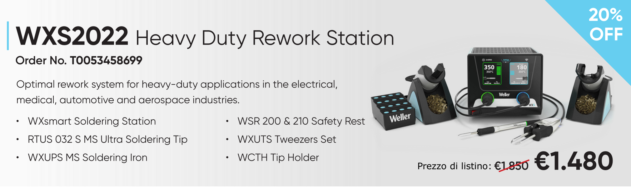 Offerta Stazione di rework heavy duty WXS2022 su Adimpex